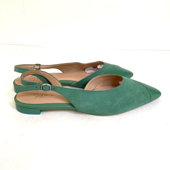 27 Edit Makenna Slingback Flat By Naturalizer 5.5 Green - Picture 4 of 10